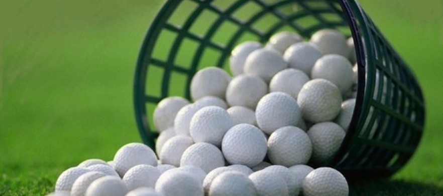 Basket of golf balls